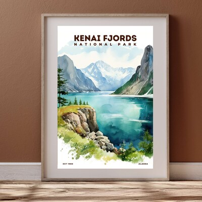 Kenai Fjords National Park Poster, Travel Art, Office Poster, Home Decor | S8 - image4